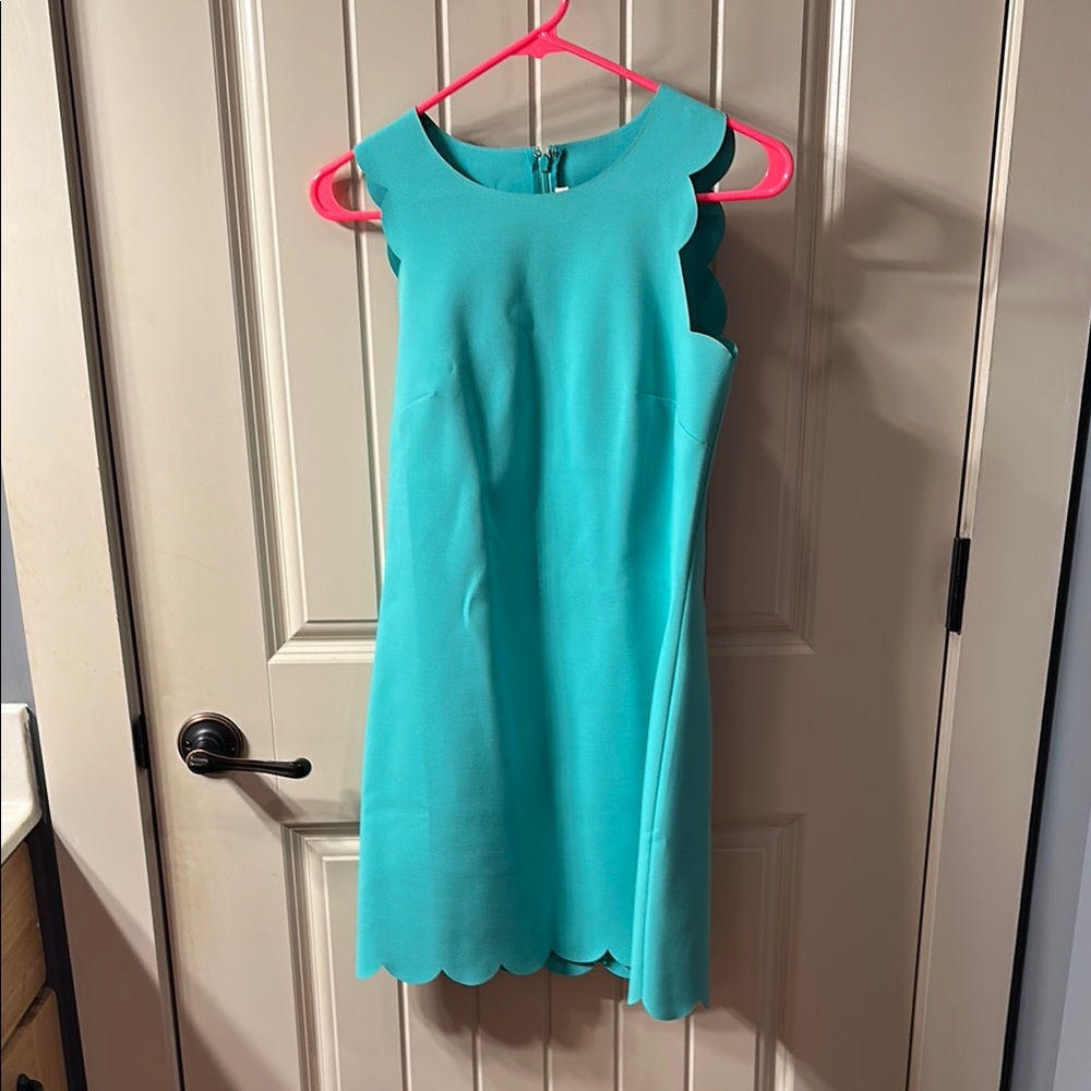 J. Crew Blue Halter Sheath Mini Dress